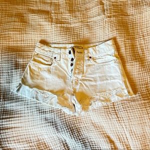 Free People White Shorts